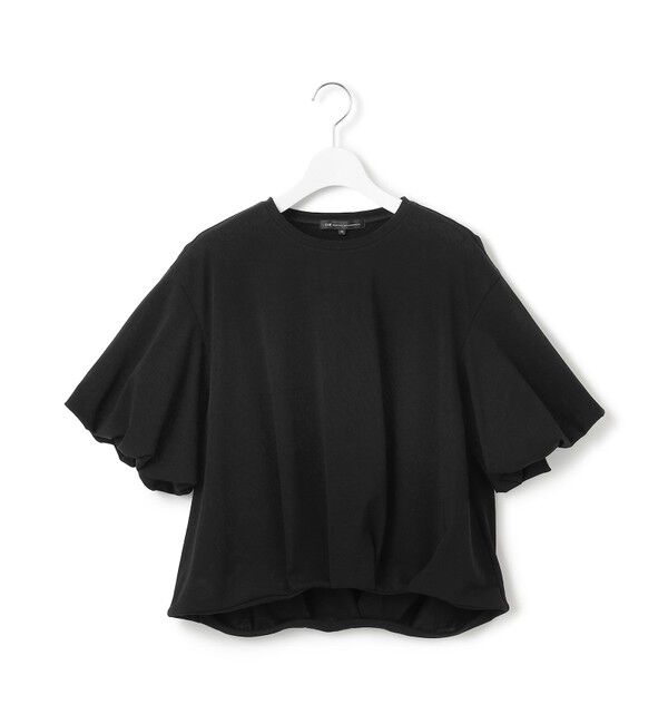 23区「【WEB&一部店舗限定/接触冷感】ツイストコットンプレーティング バルーンスリーブ カットソー」|Tシャツ・カットソー|