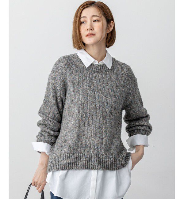 23区「【洗える】マーブルルレックスリリー バルキーニット」|ニット・セーター|ﾗｲﾄｸﾞﾚ