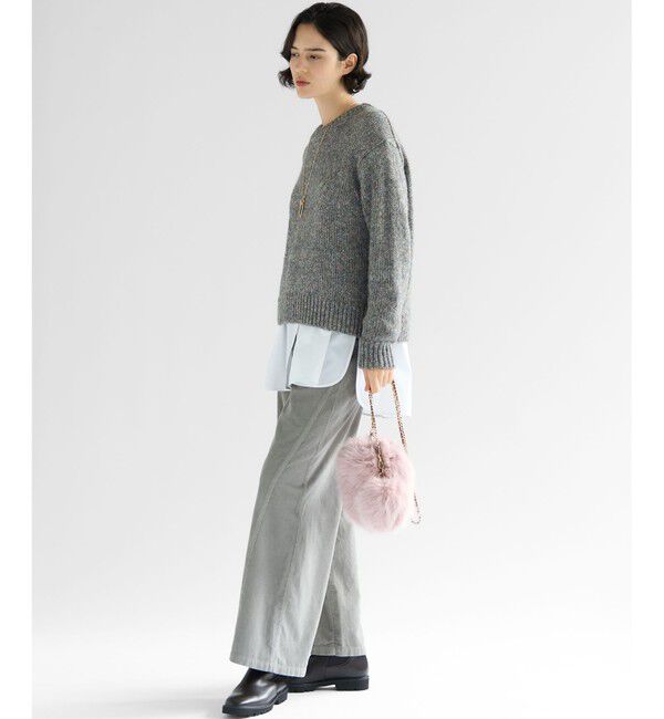 23区「【洗える】マーブルルレックスリリー バルキーニット」|ニット・セーター|