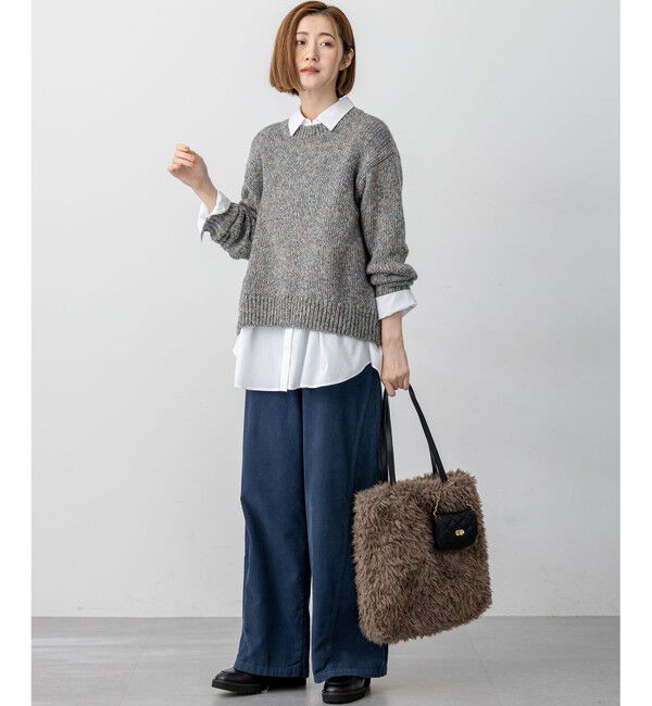 23区「【洗える】マーブルルレックスリリー バルキーニット」|ニット・セーター|