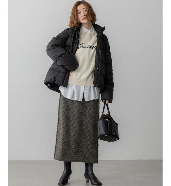 23区「【洗える】インターシャ ロゴ ニット」|ニット・セーター|