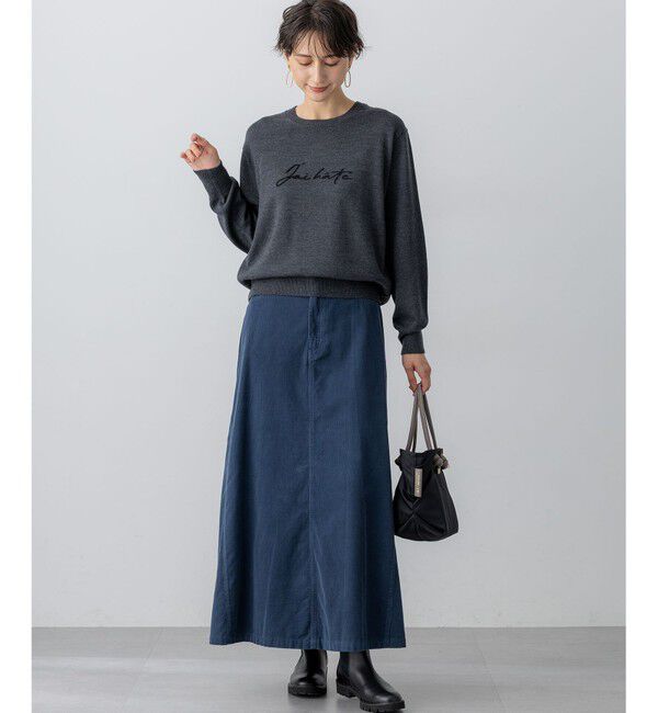 23区「【洗える】インターシャ ロゴ ニット」|ニット・セーター|