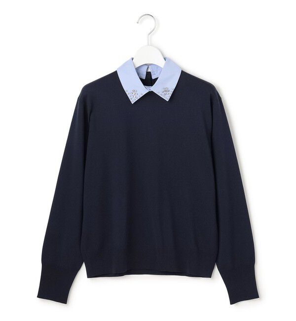 23区「【WEB&一部店舗限定】ビジューデザイン 2WAY ニット」|ニット・セーター|