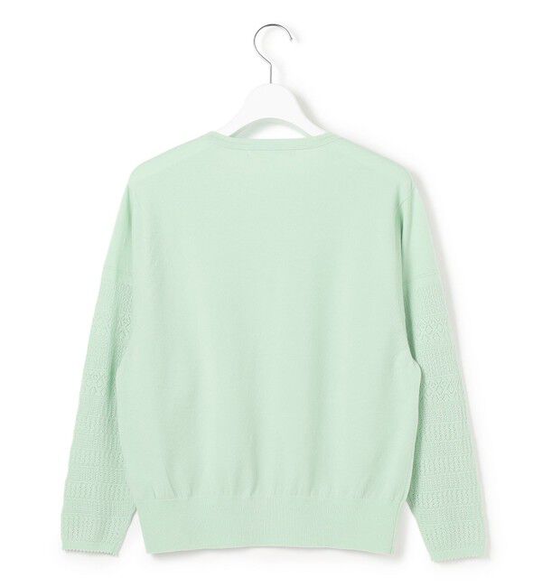 23区「ネオコンフォートストレッチ レーシーデザイン ニット」|ニット・セーター|