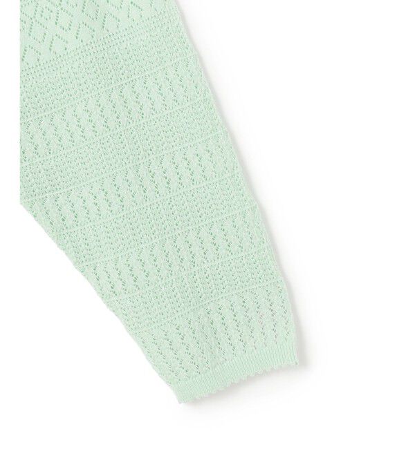 23区「ネオコンフォートストレッチ レーシーデザイン ニット」|ニット・セーター|