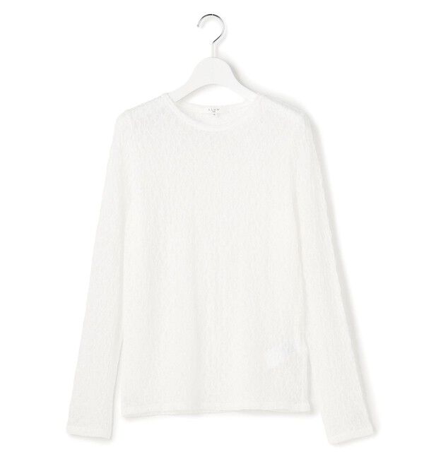 23区「【SLOW/一部店舗限定】リンクルレース シアー カットソー」|Tシャツ・カットソー|