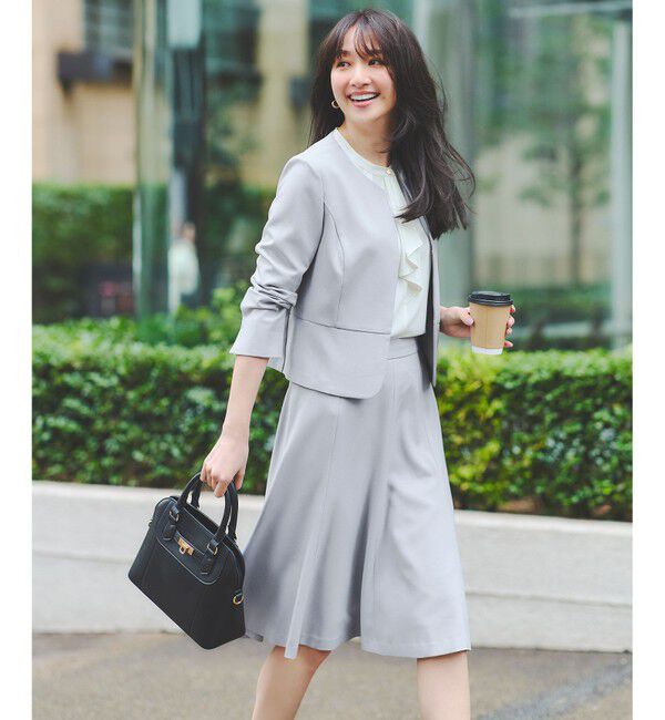 any SiS「【UVカット / 接触冷感 / 吸水速乾】スマートビューティストレッチ フレアスカート」|スカート|