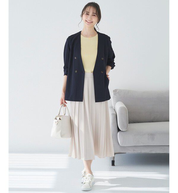 any SiS「【洗える】ダブルプリーツコンビ スカート」|スカート|