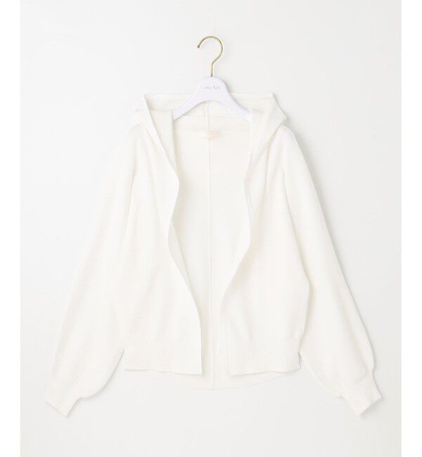 any SiS「【接触冷感・UVケア】ニットフーディー カーディガン」|カーディガン|