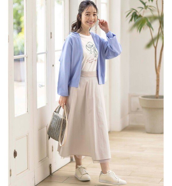 any SiS「【接触冷感・UVケア】ニットフーディー カーディガン」|カーディガン|