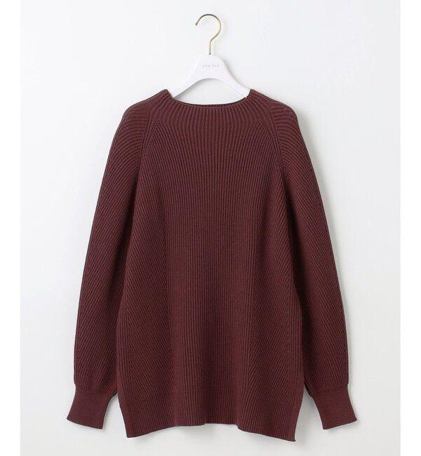 ANY SIS「【洗える・セットアップ可】アンチピリング変形畔 ボトルネック ニット」|ニット・セーター|