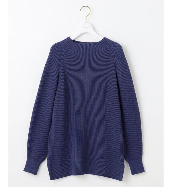 ANY SIS「【洗える・セットアップ可】アンチピリング変形畔 ボトルネック ニット」|ニット・セーター|