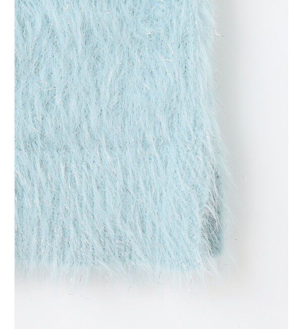 ANY SIS「【洗える】フィルムラメシャギー ニット」|ニット・セーター|