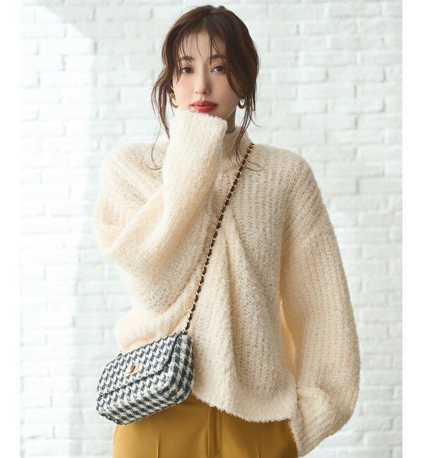 any SiS「【洗える】ブークレースパンコール ニット」|ニット・セーター|