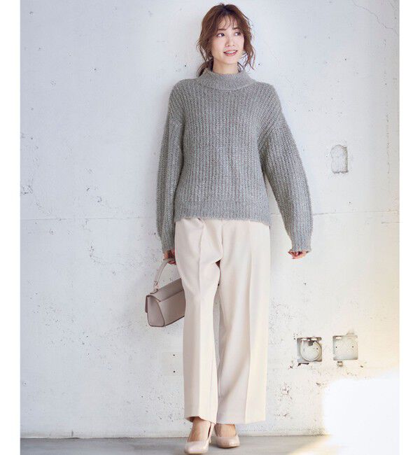 any SiS「【洗える】ブークレースパンコール ニット」|ニット・セーター|