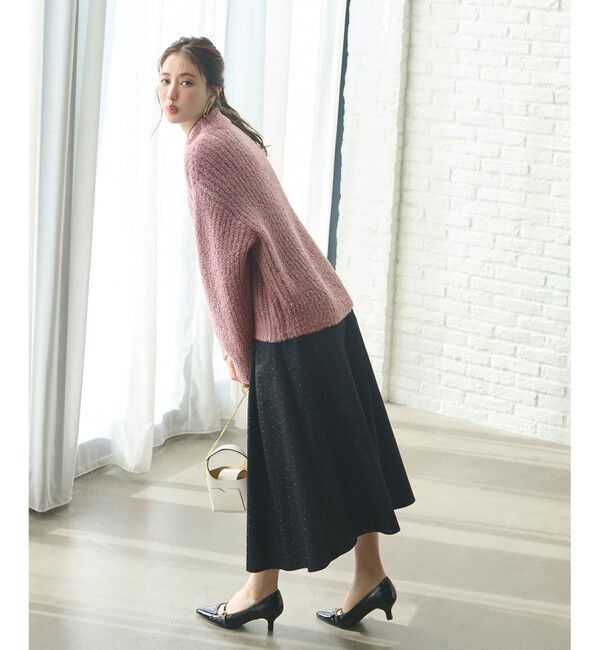 any SiS「【洗える】ブークレースパンコール ニット」|ニット・セーター|