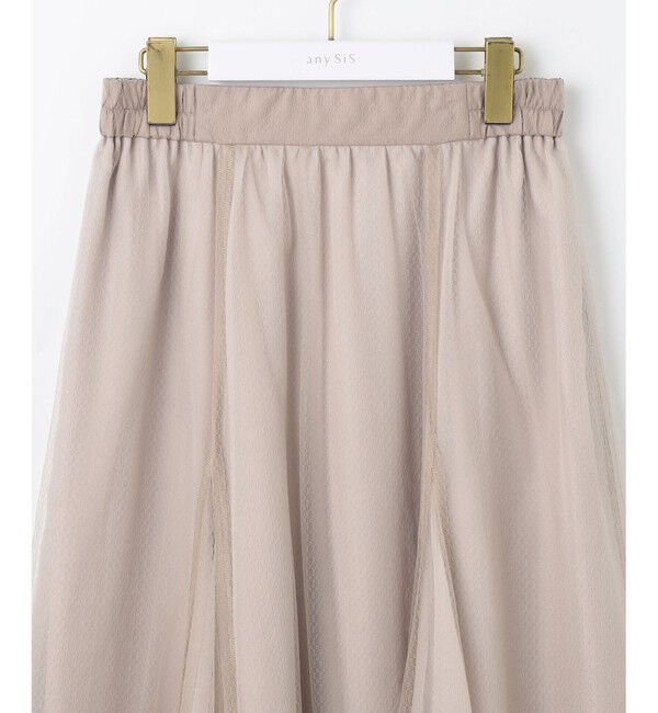 ANY SIS「【洗える】ラッセルチュールマチ スカート」|スカート|