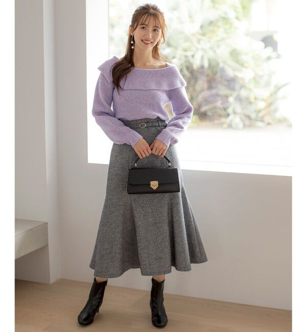 any SiS「【洗える】オフショル ニット」|ニット・セーター|