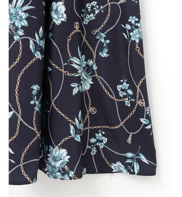 any SiS「【洗える】スカーフデザインプリント ワンピース」|ワンピース|