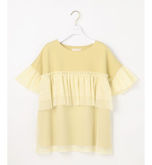 any SiS「【洗える】チュール重ね プルオーバー」|Tシャツ・カットソー|