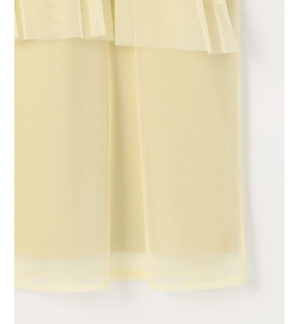 any SiS「【洗える】チュール重ね プルオーバー」|Tシャツ・カットソー|