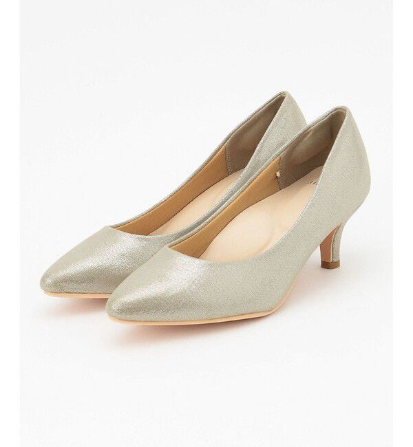 ANY SIS「【22.5cm~24.5cm】シャイニーレディライク パンプス」|パンプス|シャンパン