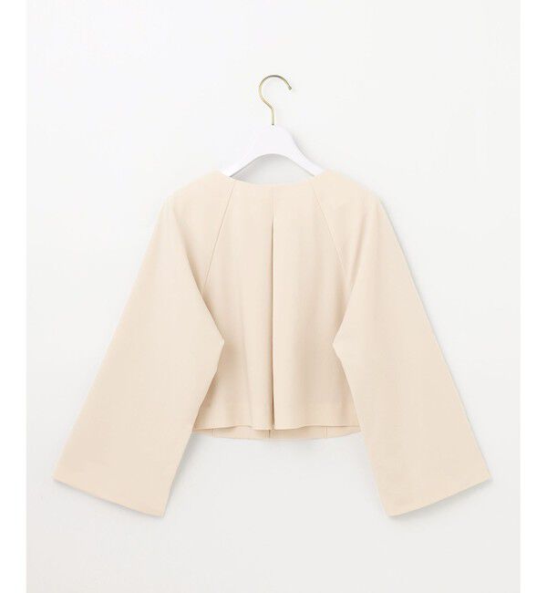 any SiS「【洗える】セレモニークロップド ジャケット」|ノーカラージャケット|