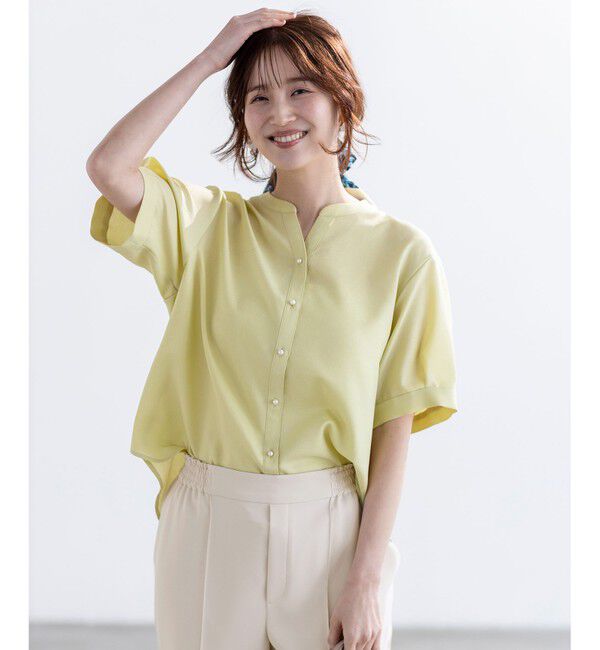 ANY SIS「【接触冷感・UVカット・速乾】スムージーポリエステル 2WAY ブラウス」|シャツ・ブラウス|【WEB限定】ﾗ