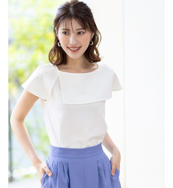 ANY SIS「ケープディテール カットソー」|Tシャツ・カットソー|