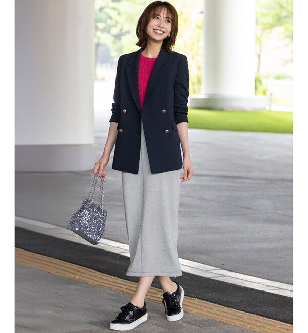 ANY SIS「【洗える】ラメ裏毛 スカート」|スカート|