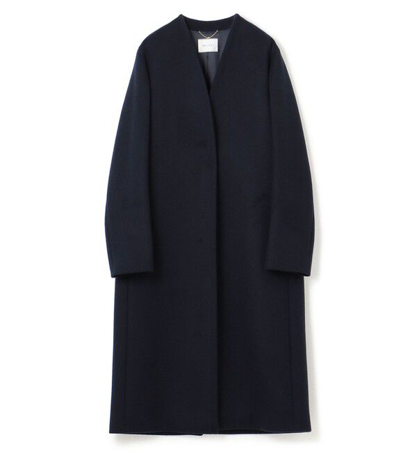 BEIGE,「PASSY / ノーカラーロングコート」|ノーカラーコート|