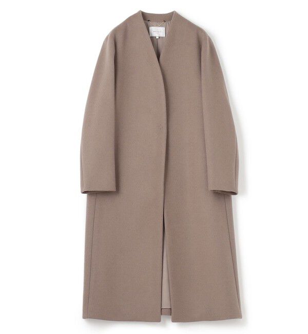 BEIGE,「【S-size】PASSY / ノーカラーロングコート」|ノーカラーコート|
