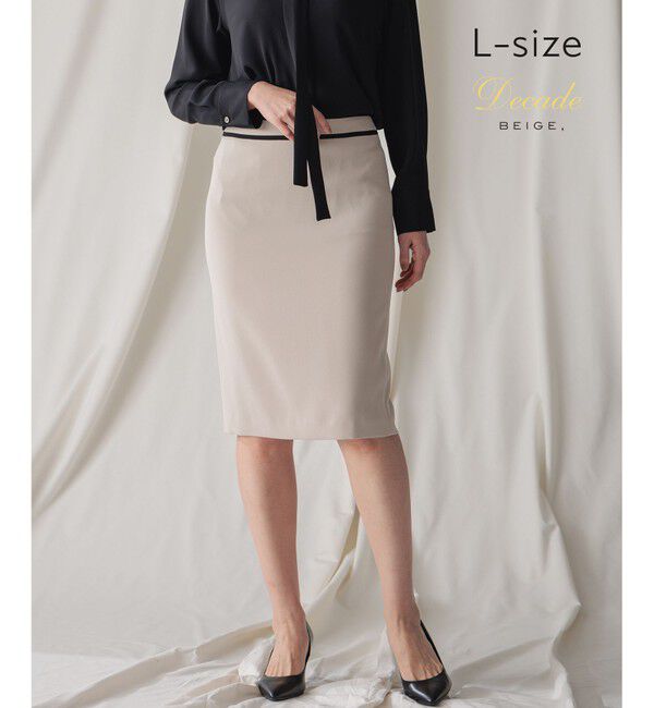 BEIGE,「【L-size】CINDY / タイトスカート」|スカート|Sand &times; Black