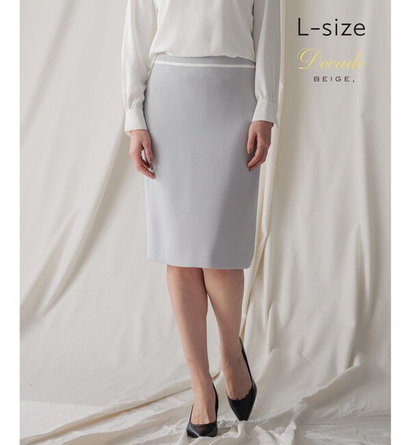 BEIGE,「【L-size】CINDY / タイトスカート」|スカート|Ice blue &times; White