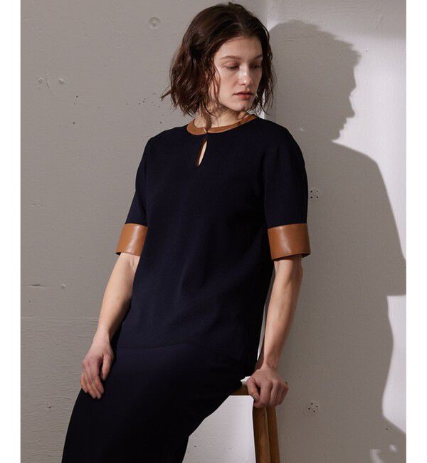 BEIGE,「NADIA / ブラウスニットトップス」|ニット・セーター|