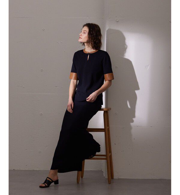 BEIGE,「NADIA / ブラウスニットトップス」|ニット・セーター|