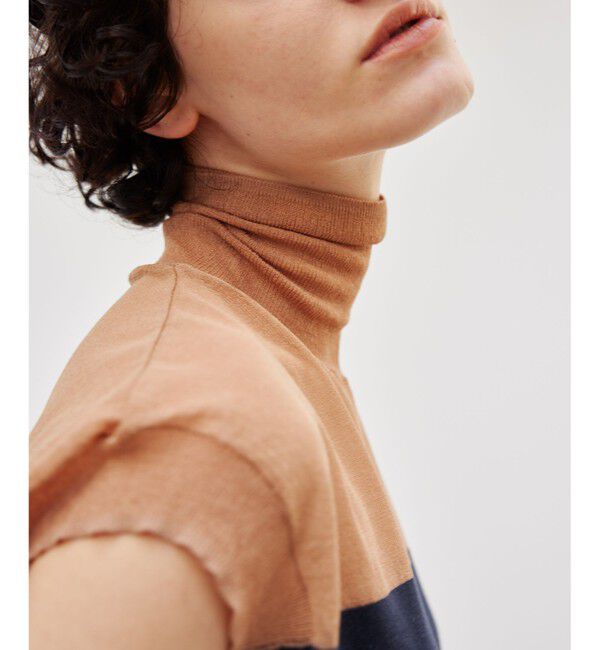 BEIGE,「【洗える】CARNOT / バイカラーニット」|ニット・セーター|