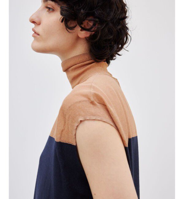 BEIGE,「【洗える】CARNOT / バイカラーニット」|ニット・セーター|