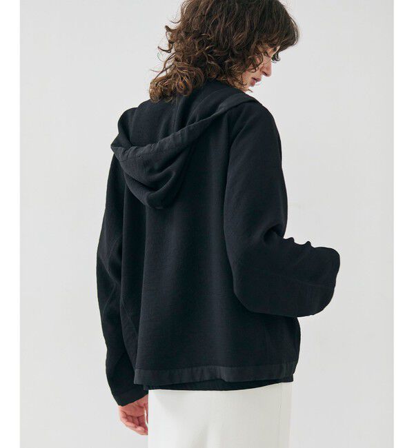 BEIGE,「BROOM / スウェット風オーバーサイズドロストパーカー」|Tシャツ・カットソー|