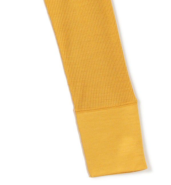 BEIGE,「【洗える・GISELe 10月号掲載】FORD / ウール配色メローヘンリーネックカットソー」|Tシャツ・カットソー|