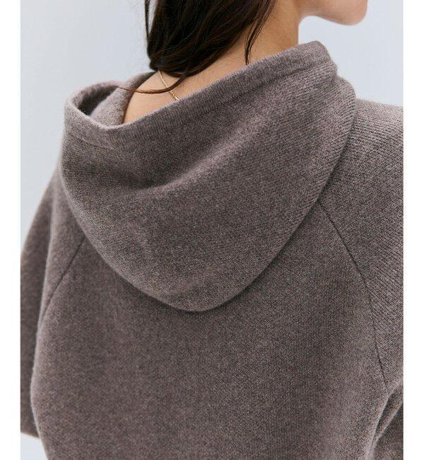 BEIGE,「【洗える】SEDONA / ウールカシミヤフーディーニット」|ニット・セーター|