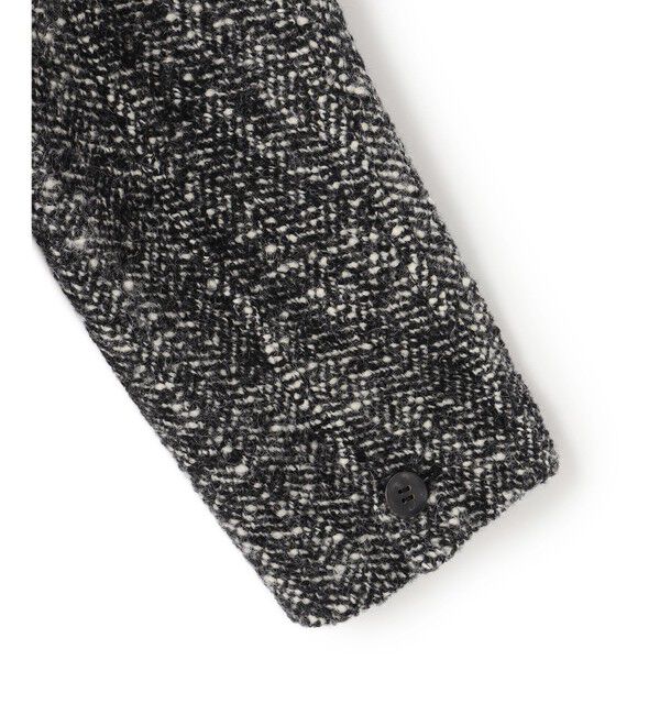 BEIGE,「ROBY / フェイクレザーツイードコート」|ステンカラーコート|