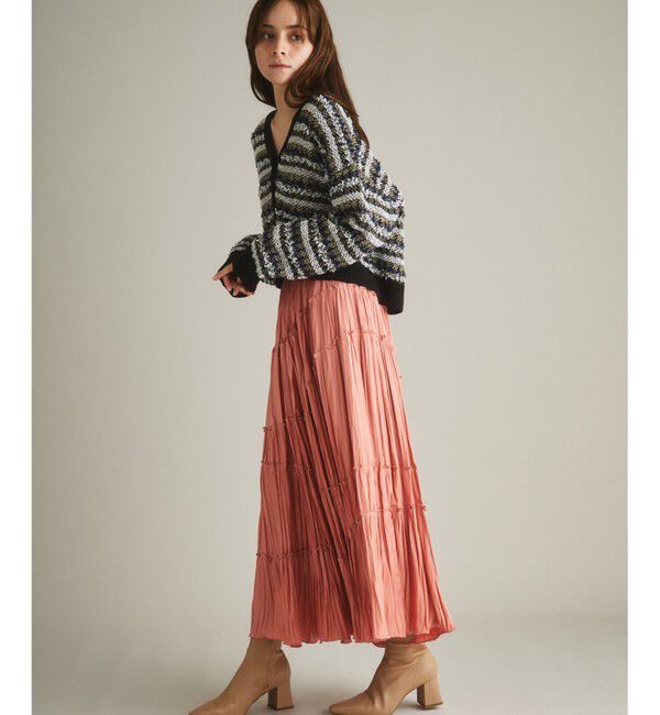 GRACE CONTINENTAL「ティアードプリーツスカート」|スカート|