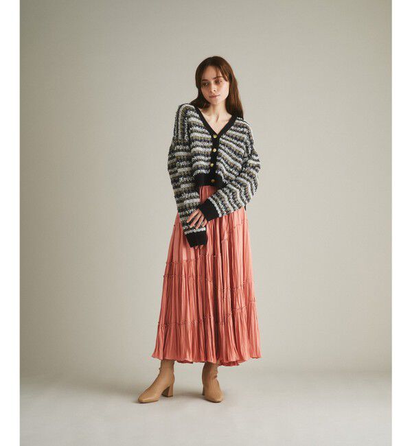 GRACE CONTINENTAL「ティアードプリーツスカート」|スカート|