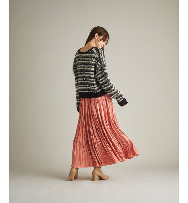 GRACE CONTINENTAL「ティアードプリーツスカート」|スカート|