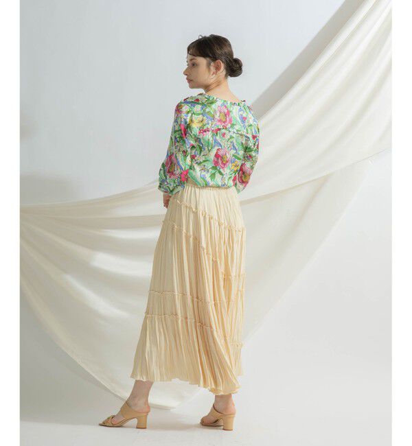 GRACE CONTINENTAL「ティアードプリーツスカート」|スカート|