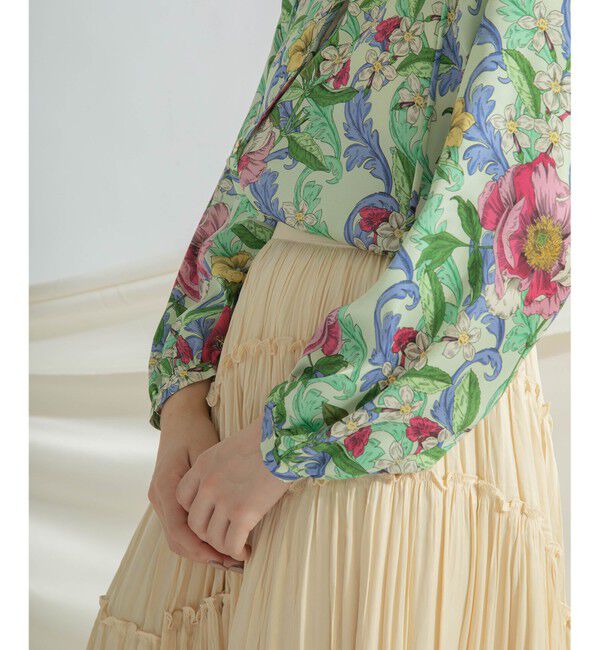 GRACE CONTINENTAL「ティアードプリーツスカート」|スカート|