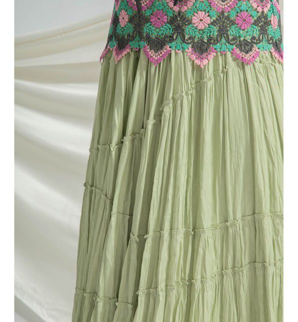 GRACE CONTINENTAL「ティアードプリーツスカート」|スカート|