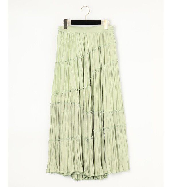 GRACE CONTINENTAL「ティアードプリーツスカート」|スカート|