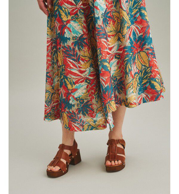 GRACE CONTINENTAL「リゾートプリントカットスカート」|スカート|